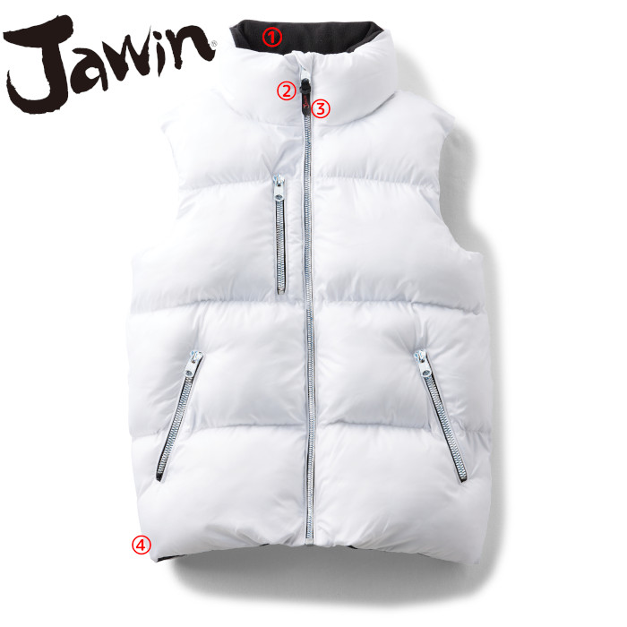 Jawin JAWIN 防寒着 ベスト 釣り バイク 登山 メンズ ダウンベスト