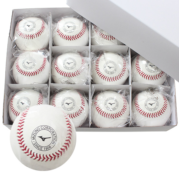 MIZUNO（ミズノ） 野球 硬式ボール スリケン 高校野球 高校練習球 硬球