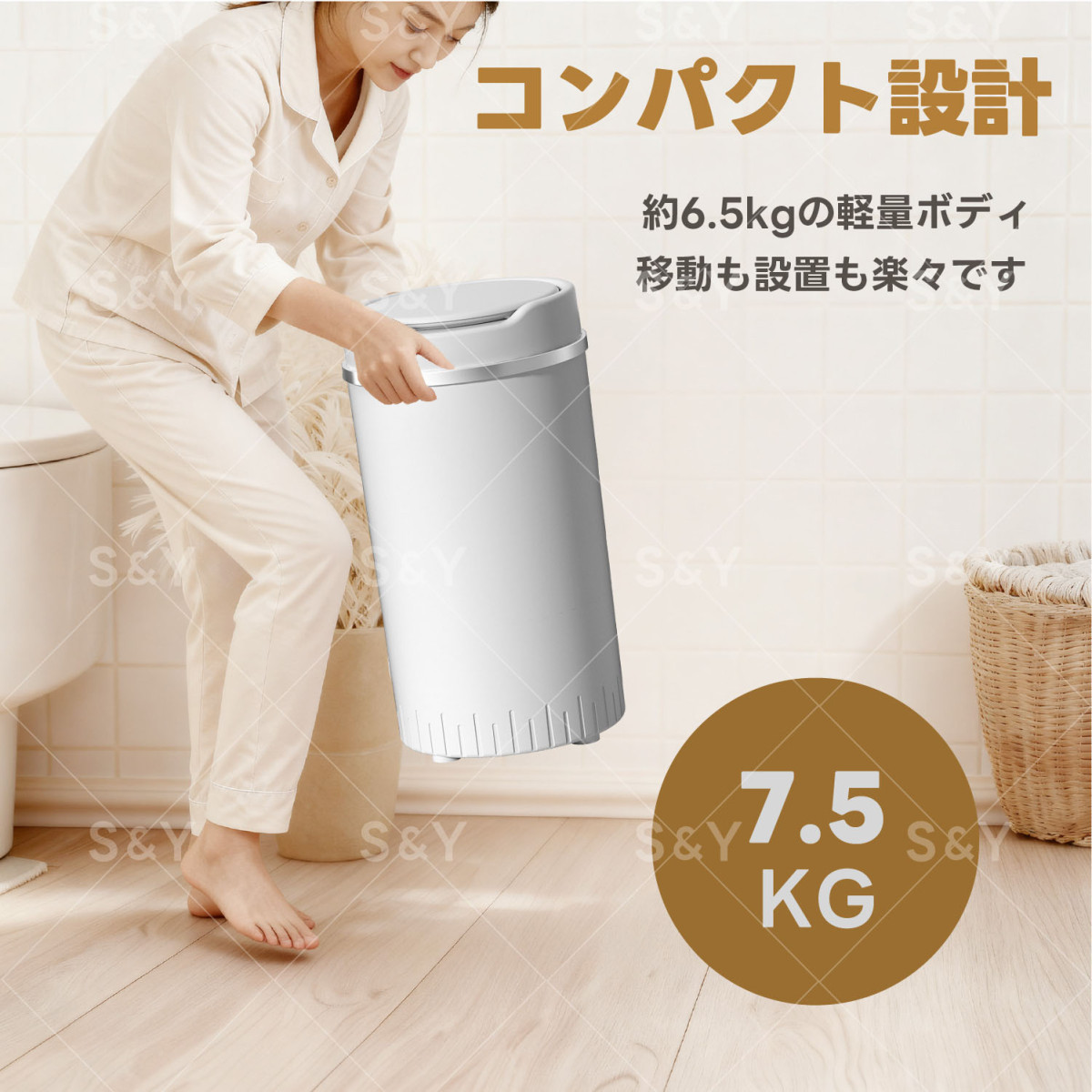 小型 コンパクト脱水機 4kg ステンレス槽 改良型 家庭用 脱水専用機