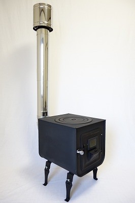 新保製作所 ミニ 薪ストーブ キャンプセット”チョッパー” ステンレス