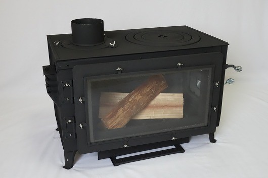 新保製作所 ロマンチカル 薪ストーブ 煙突上出し/脚長さん付/ピザ