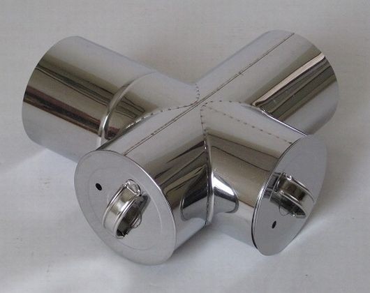 ステンレス煙突 十字曲り 煙突径サイズ φ106mm : 薪ストーブの