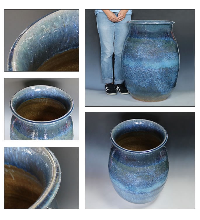 大壺 傘立て 花入れ 陶器 大型 おしゃれ 信楽焼 傘入れ 花瓶 モダン