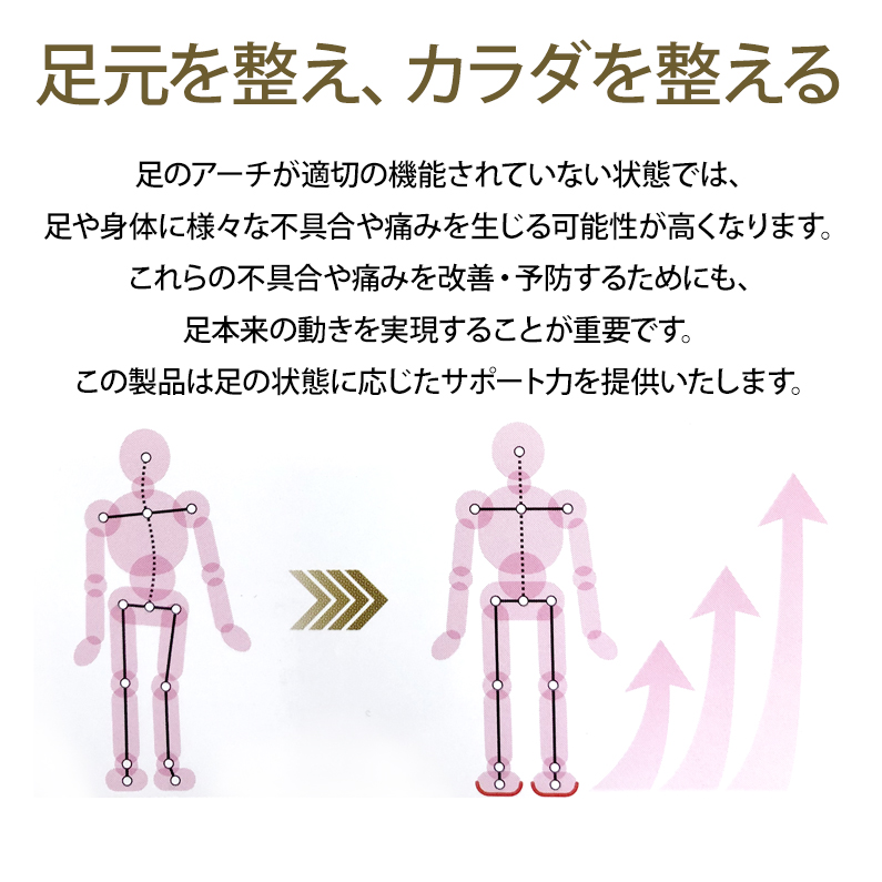 足にフィット サポート インソールスタンダードモデル Life OTC ライフ