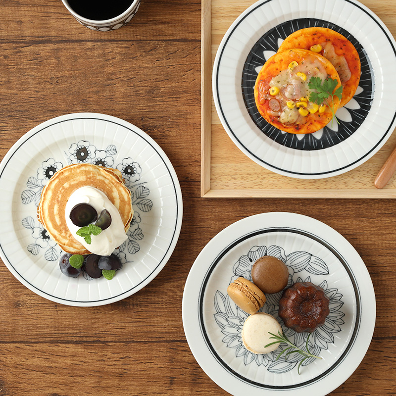 ケーキプレート 20cm Antico flower プレート お皿 皿 食器 中皿 取り