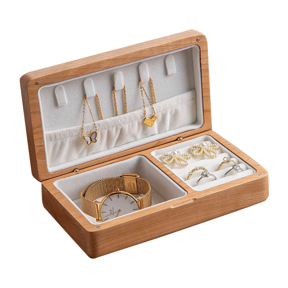 ジュエリーボックス 木製 天然木材 マグネット内蔵 アクセサリー