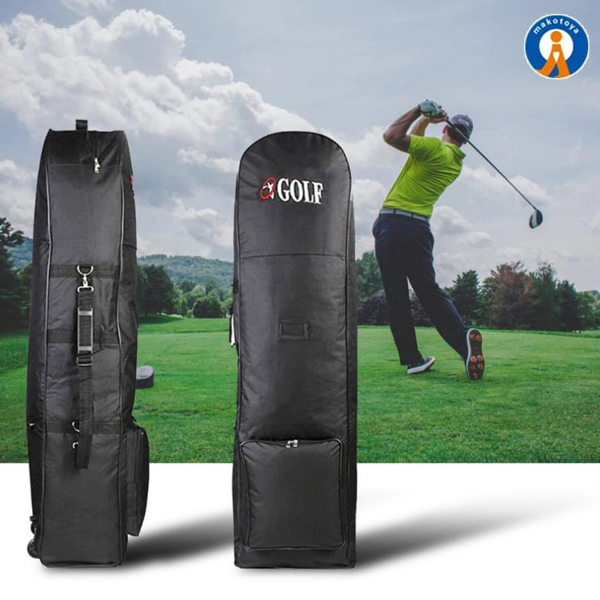 ゴルフバッグカバー トラベルカバー 収納袋 キャスター付 軽量 保管