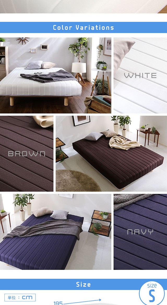 ベッド シングル おしゃれ 安い 北欧 一人暮らし 脚付き マットレス