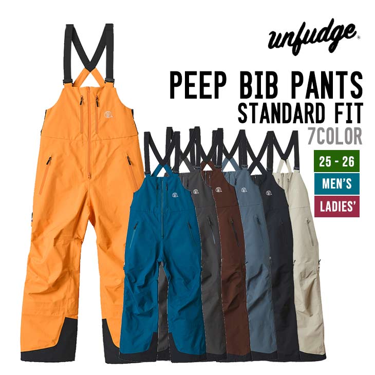 UNFUDGE アンファッジ 25-26 PEEP BIB PANTS STANDARD FIT ピープ