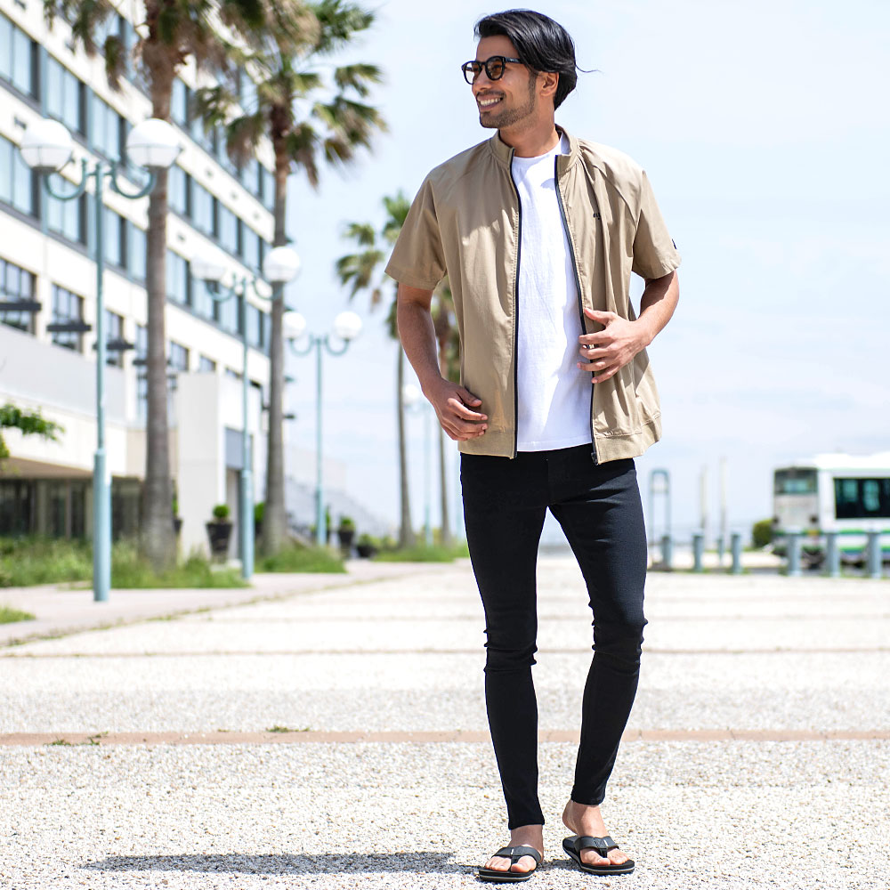 LUXE/R（ラグジュ） ブルゾン メンズ 半袖 ブランド ゴルフ 大きい