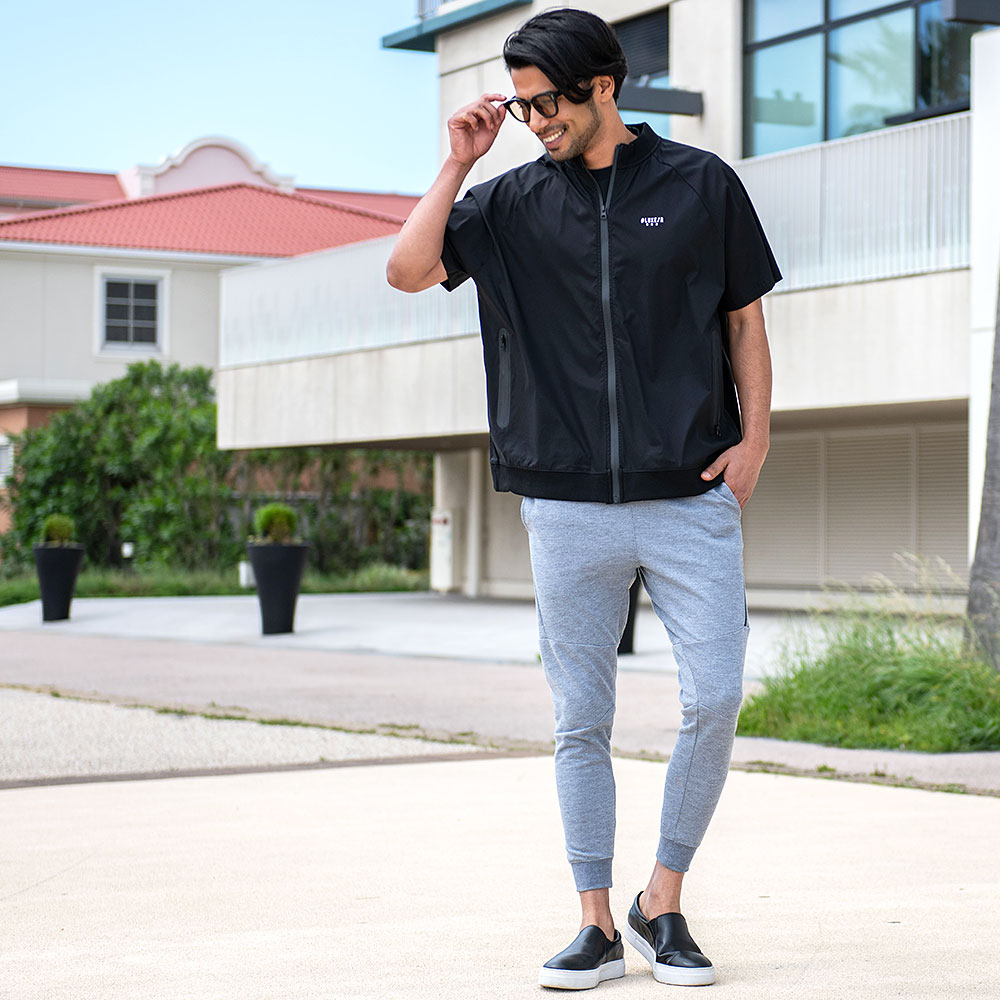 LUXE/R（ラグジュ） ブルゾン メンズ 半袖 ブランド ゴルフ 大きい