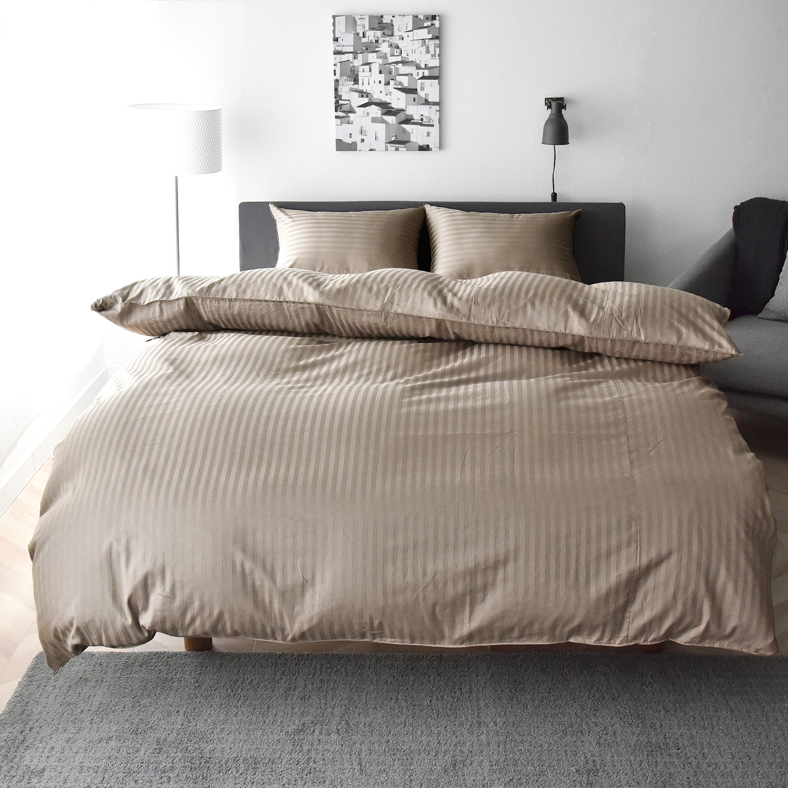 スリープテイラー 日本製 超長綿 布団カバーセット 4点セット ダブル