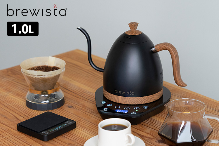 Brewista アルティザン グースネック バリアブルケトル 1L 木目調