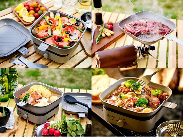 SOTOMO スタッキングクッカー ASC-700 電気調理器 （電気鍋 フライパン