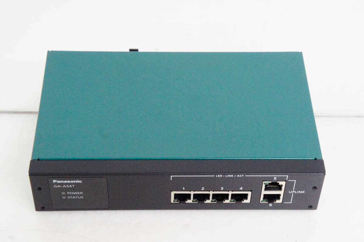 中古 Panasonic パナソニック レイヤ2スイッチングハブ GA-AS4T : エス