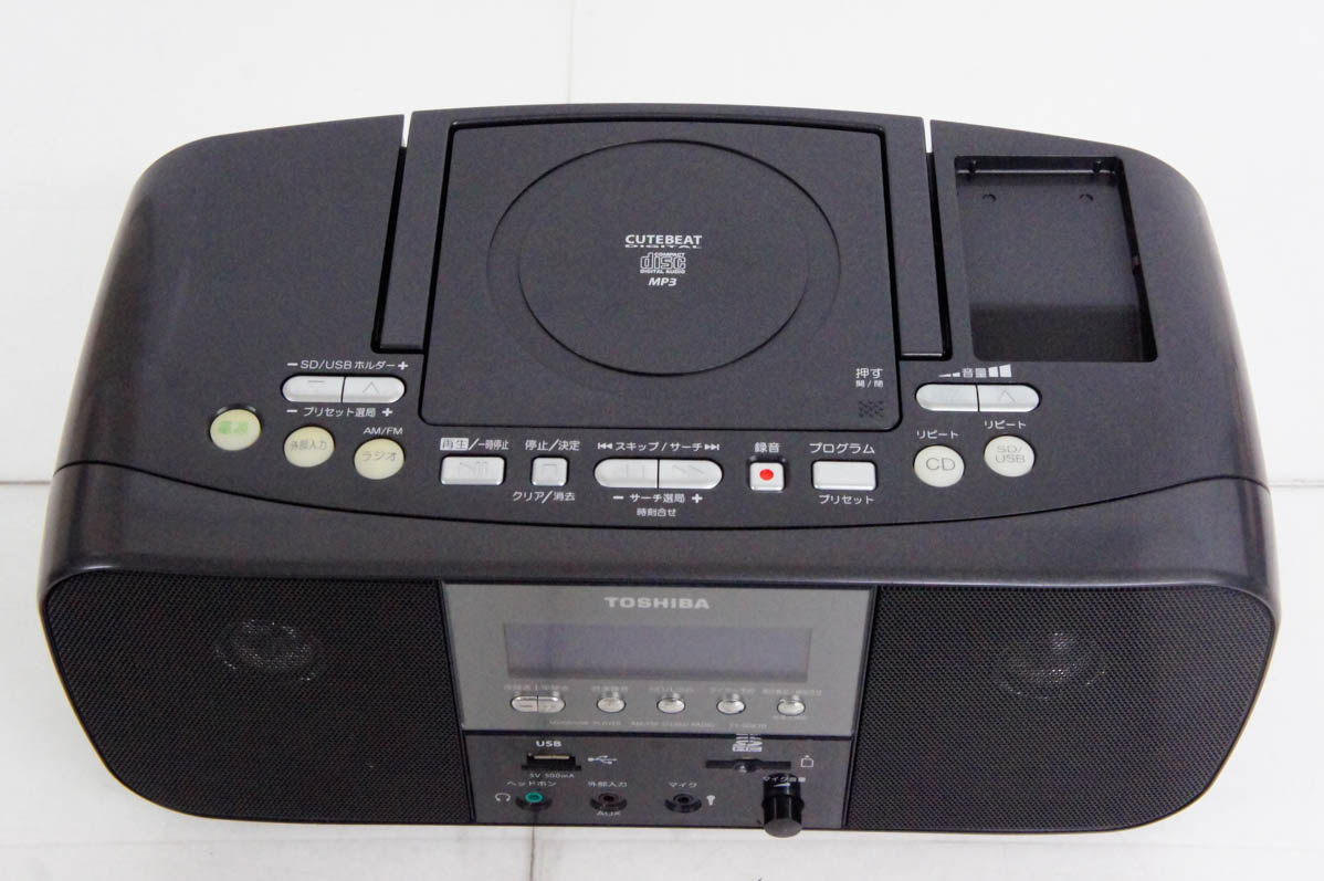 中古 東芝TOSHIBA SD/USB/CDラジオ CUTEBEAT CD／SD／USB／ラジオ TY