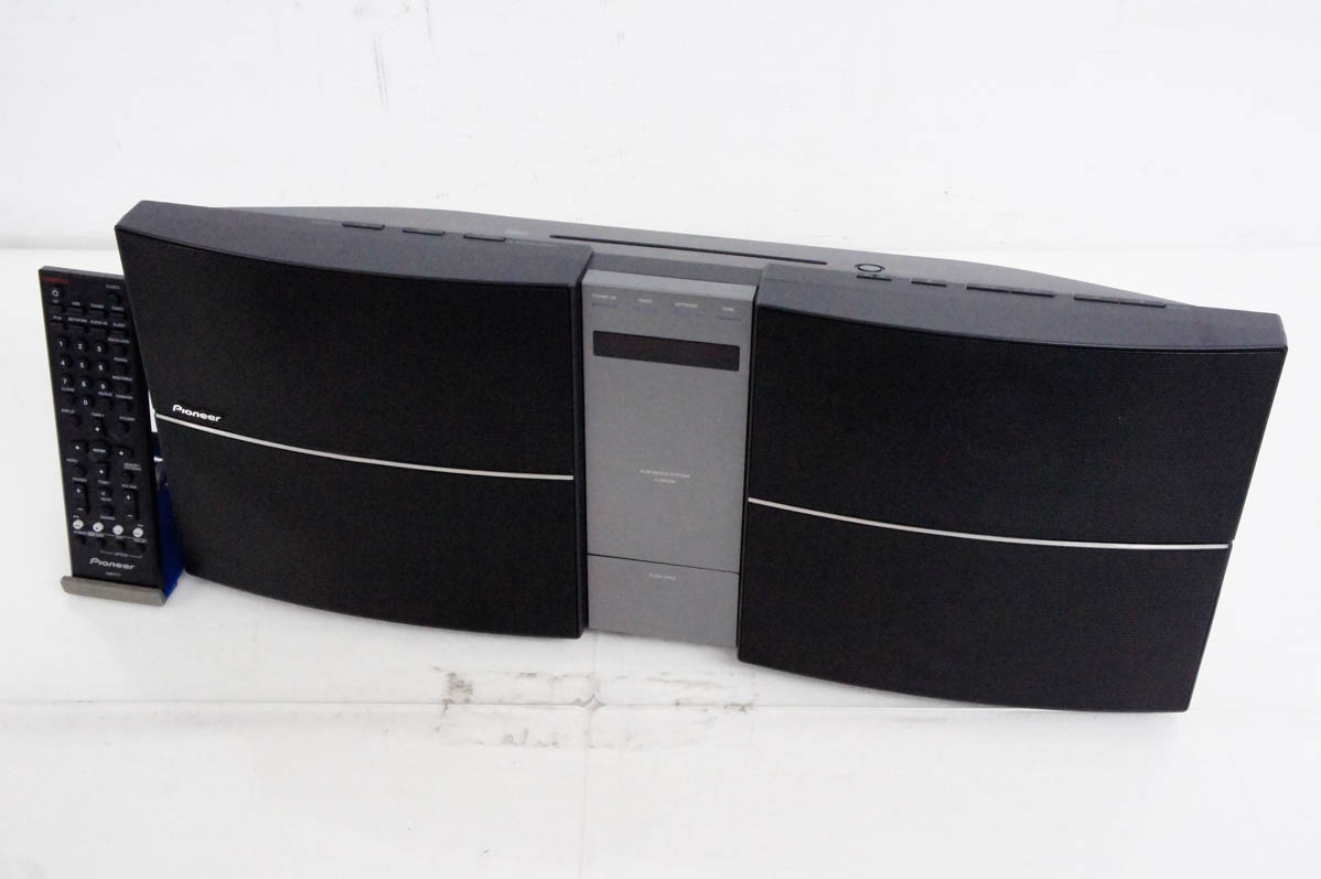 中古 Pioneerパイオニア スタイリッシュCDミニコンポ X-SMC55-K : エス