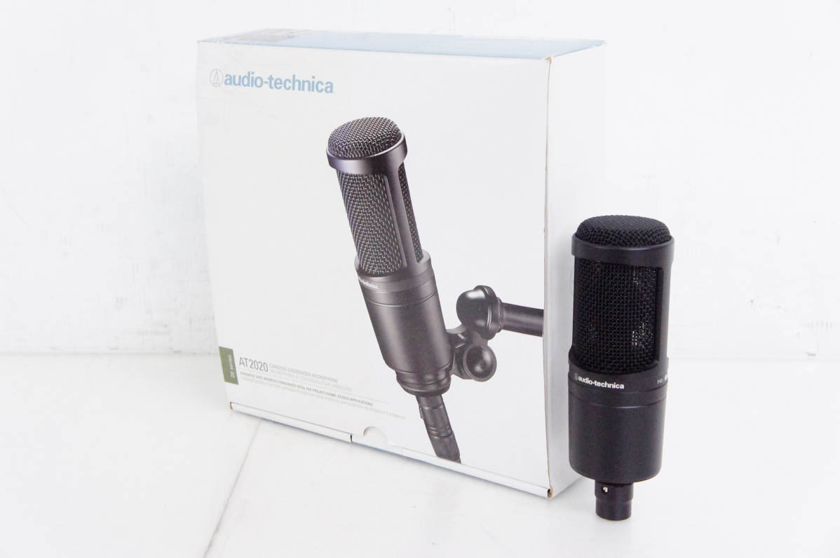 中古 audio-technicaオーディオテクニカ コンデンサーマイク AT2020