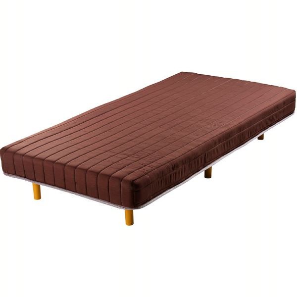 脚付きマットレス シングル ベッド マットレス付き すのこベッド