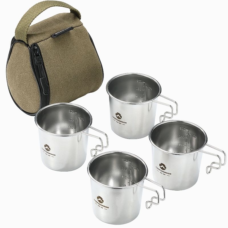 CAMPINGMOON シェラカップ マグカップ シェラカップケース セット 直火