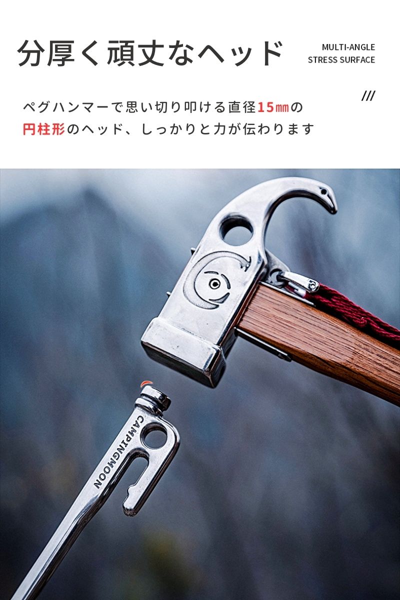 CAMPINGMOON キャンピングムーン ペグ 30cm ペグセット 8本 セット