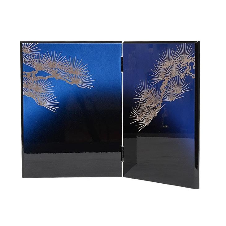 No.501-68 五月人形 コンパクトにしまえる収納型兜飾り 12号 青銀