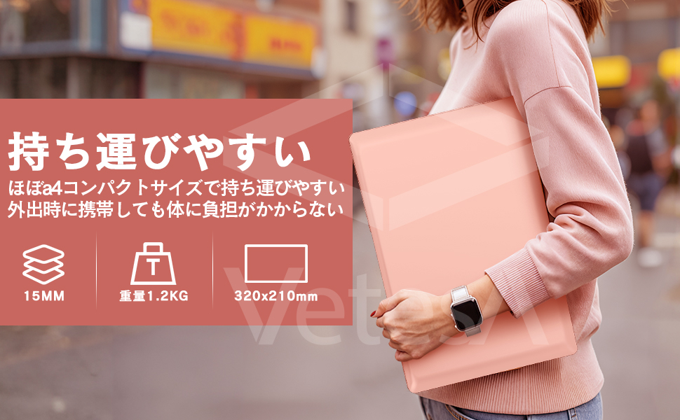 VETESA ノートパソコン 新品 Intel Celeron N3450 ピンク メモリ 12GB