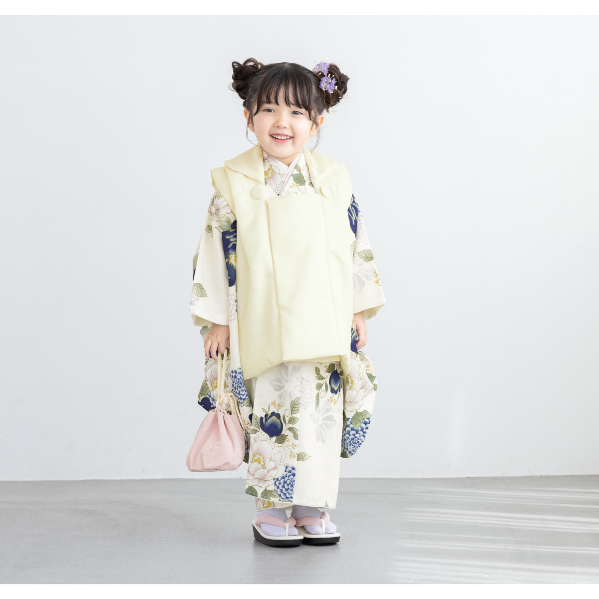 SOUBIEN（創美苑） 七五三 着物 3歳 レトロ 被布 販売 女の子 三歳