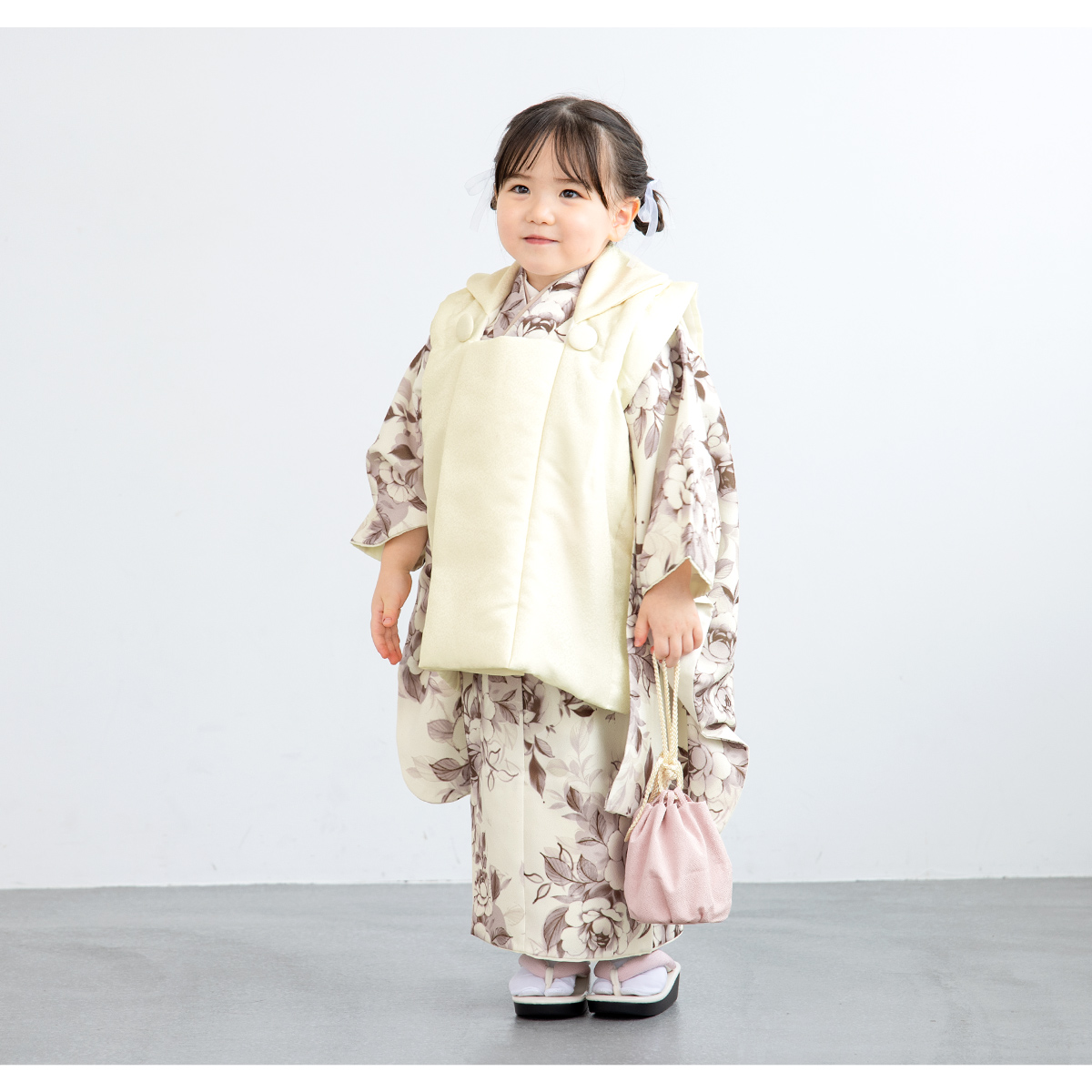 SOUBIEN（創美苑） 七五三 着物 3歳 レトロ 被布 販売 女の子 三歳