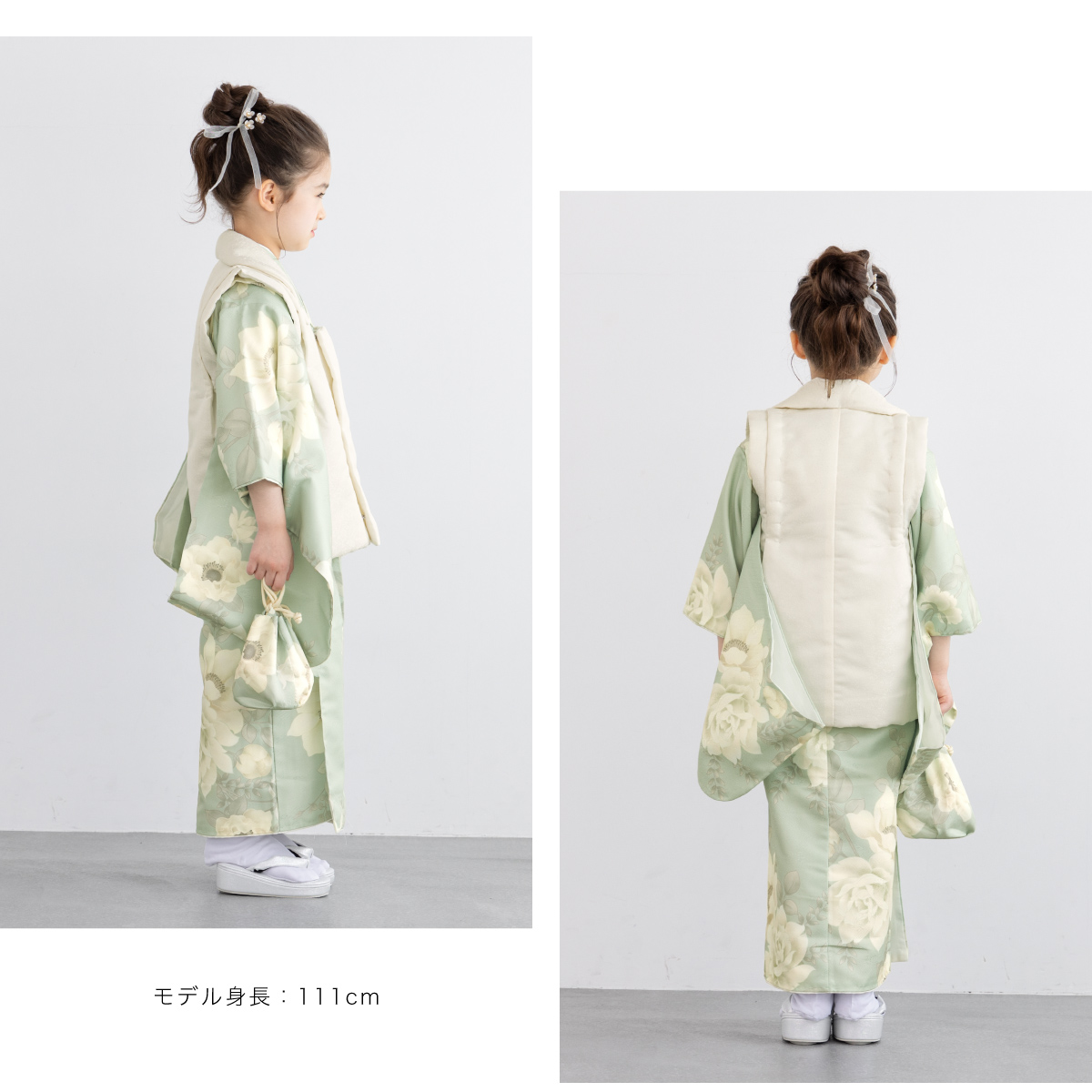 SOUBIEN（創美苑） 七五三 着物 3歳 レトロ 被布 販売 女の子 三歳