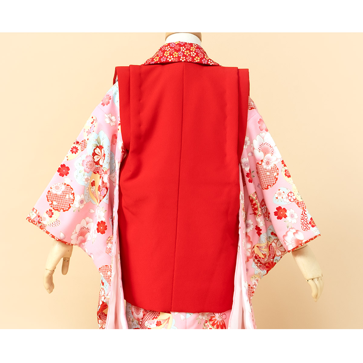 SOUBIEN（創美苑） レンタル 七五三 女の子 3歳 着物 被布 フルセット