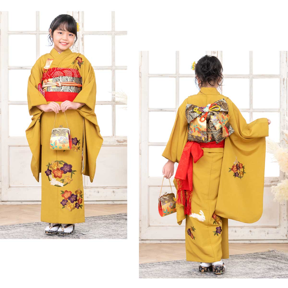 SOUBIEN（創美苑） レンタル 七五三 レンタル 7歳 着物セット 女の子