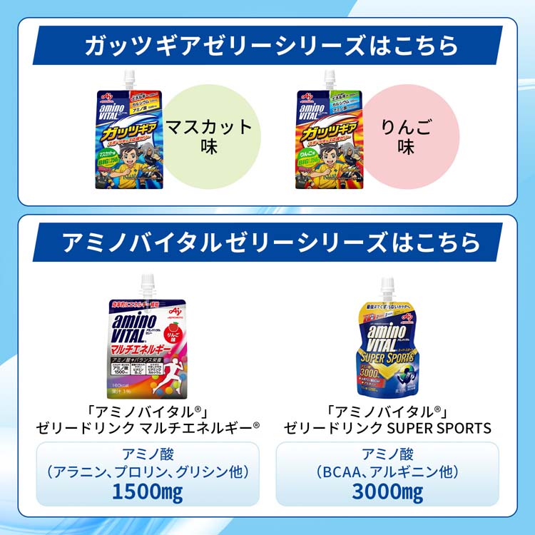 アミノバイタルゼリードリンク アミノ酸ガッツギア りんご味 ( 250g*6