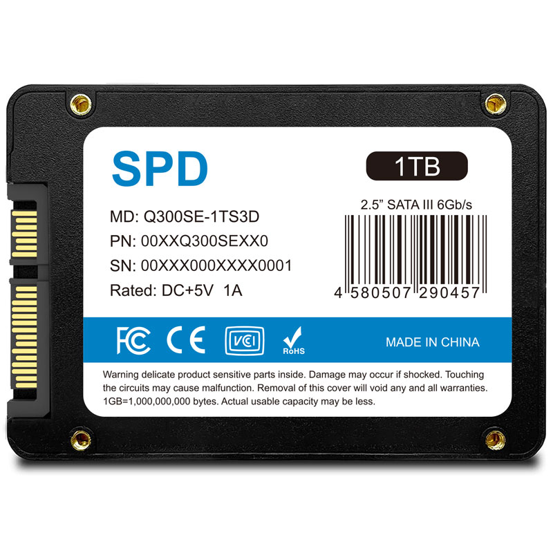 SPD ポイント2倍 SPD SSD 1TB 2.5インチ 7mm 内蔵型SSD SATAIII 6Gb/s
