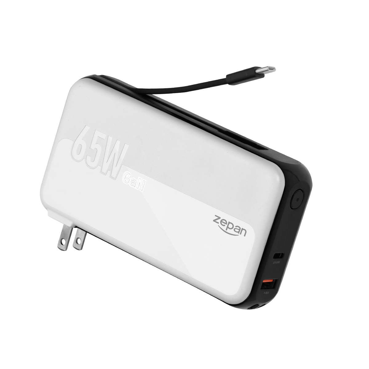 zepan-pd65】モバイルバッテリー 大容量 14400mAh ACアダプター