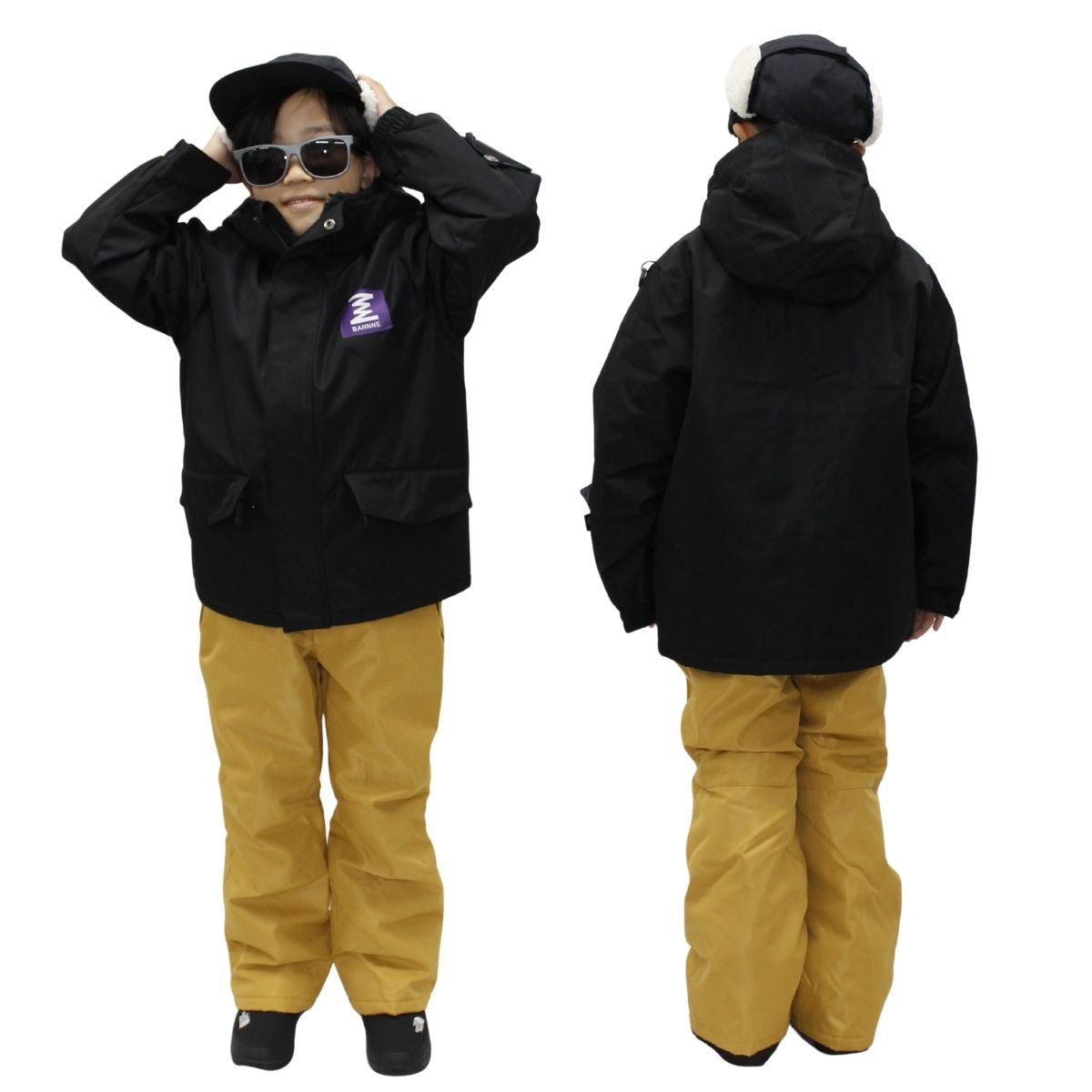 スキーウェア上下セット ジュニア 耐水10000mm 防寒 高機能 通学 雪