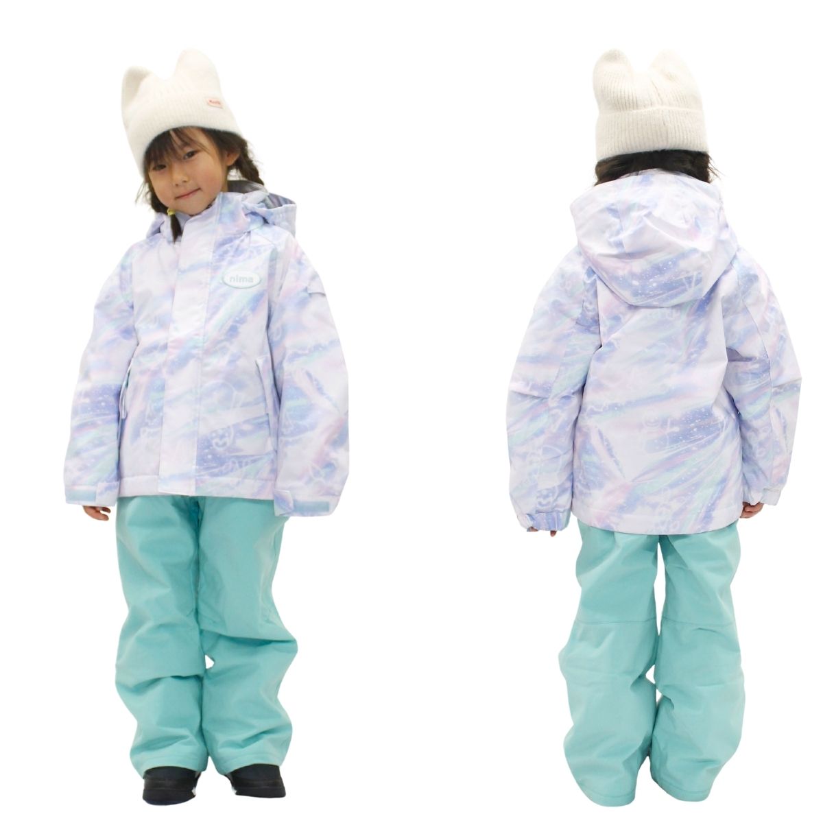 NIMA キッズ スノーウェア スキーウェア 上下セット ボーイズ ガールズ
