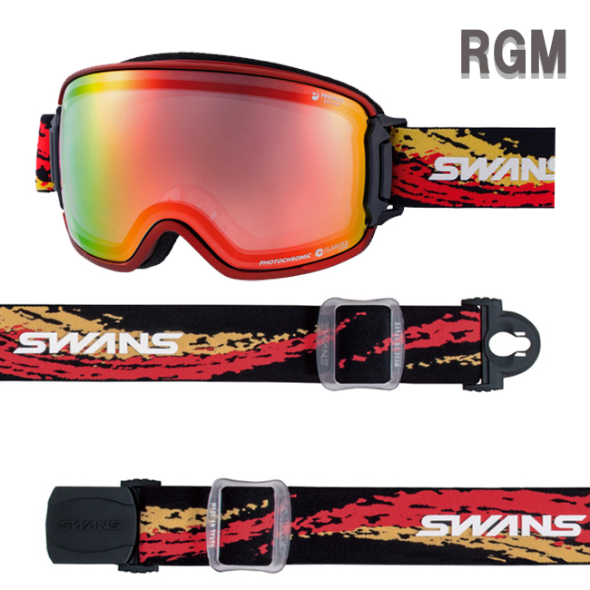 スノーゴーグル スワンズ SWANS RIDGELINE 調光レンズ MITミラー