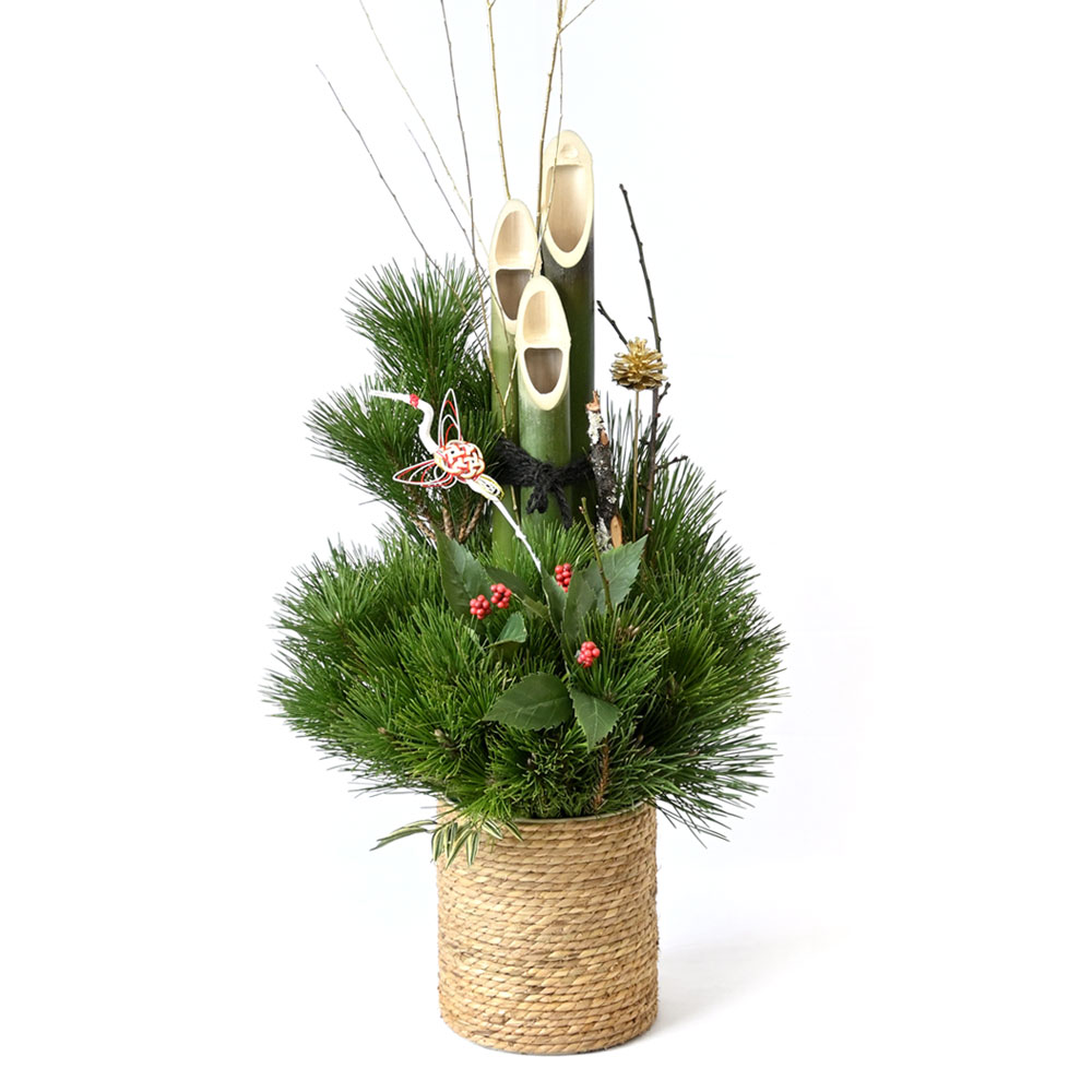 プレミアム 門松 「極（きわみ）」 1台のみ 高さ約65cm 【屋外・室内用