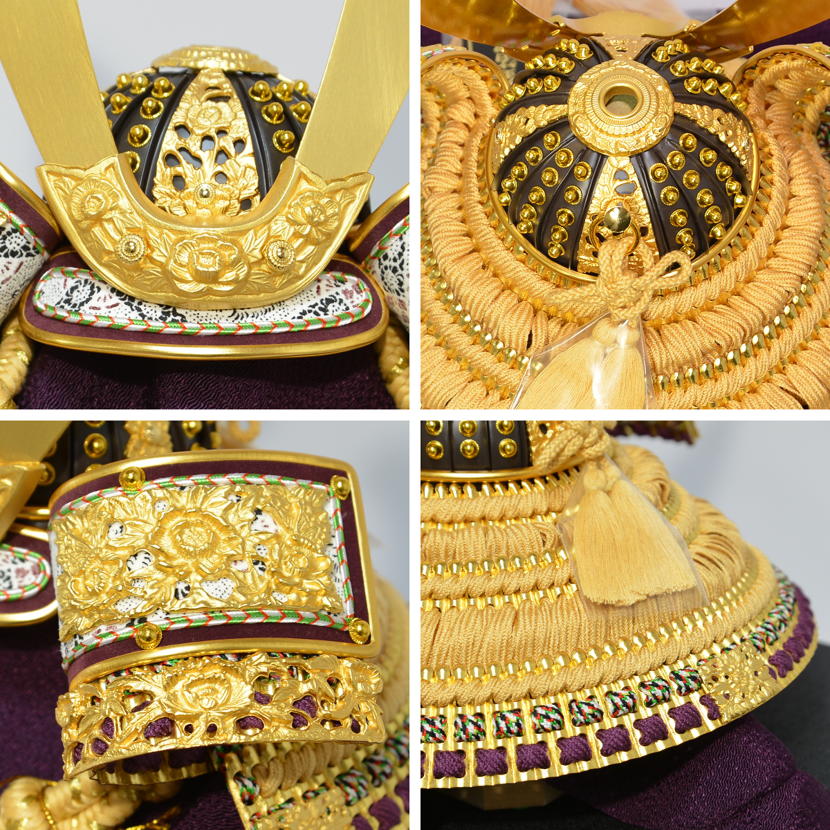 五月人形 兜平飾り 一徳 純金箔押 金茶兜 10号 : 人形の三信 - 通販