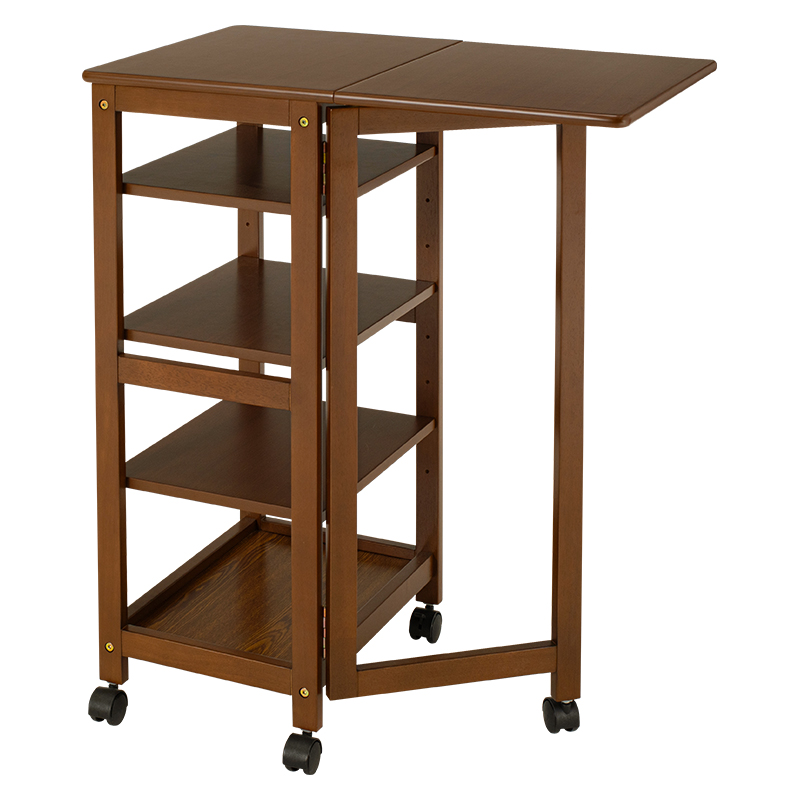 バタフライワゴン キッチンワゴン キャスター ラック ワゴン 4段