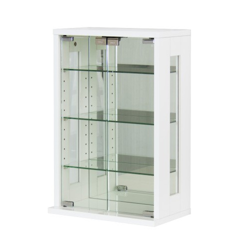 卓上コレクションケース 幅40 高さ60 ガラス棚 鏡張り コレクション