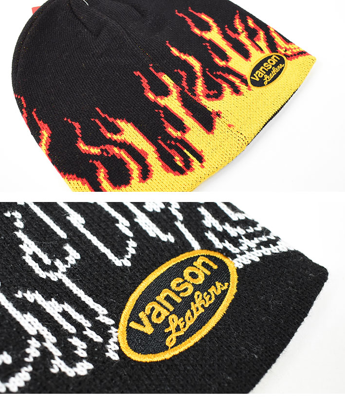 VANSON（バンソン） キャップ アクリルジャガード ワッチキャップ
