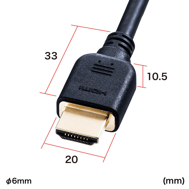 SANWA SUPPLY（サンワサプライ） 8K60Hz、48Gbps対応HDMIケーブル 1m