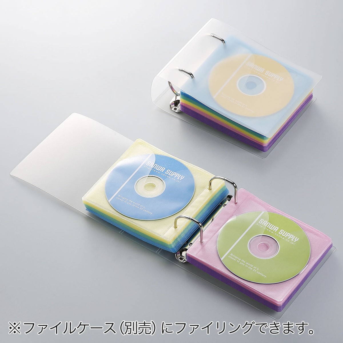 SANWA SUPPLY（サンワサプライ） 不織布ケース DVDケース CDケース 500