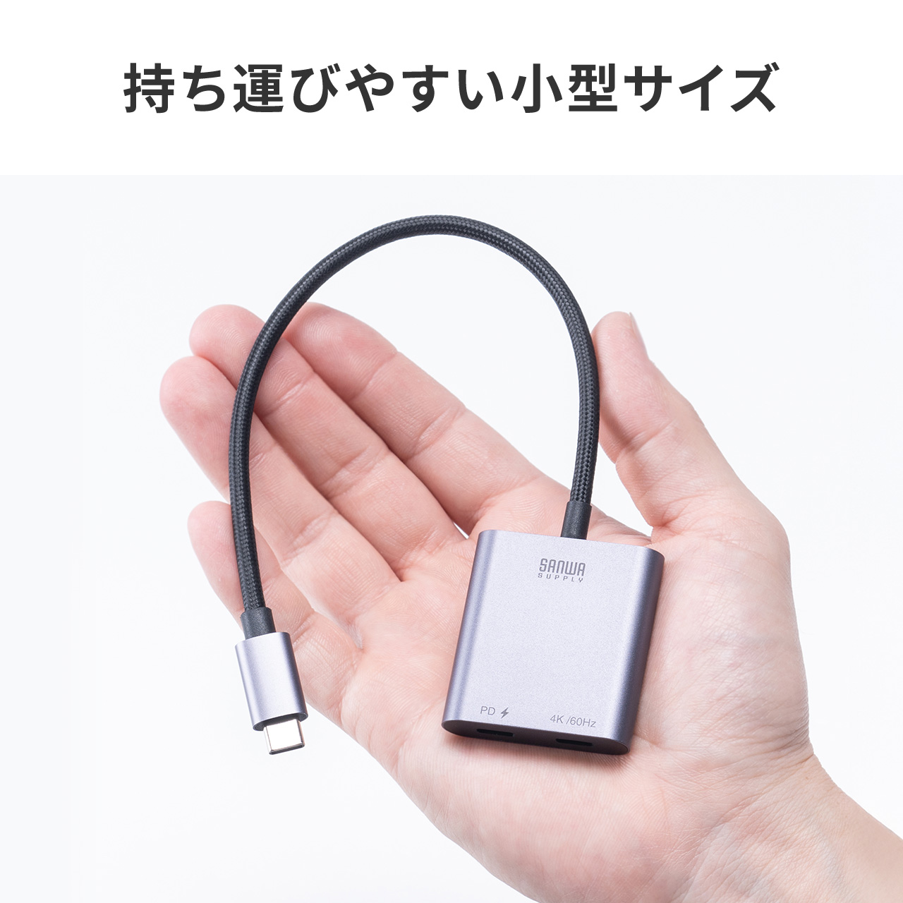 SANWA SUPPLY（サンワサプライ） USB Type-C 拡張 アダプタ 変換 USB-C