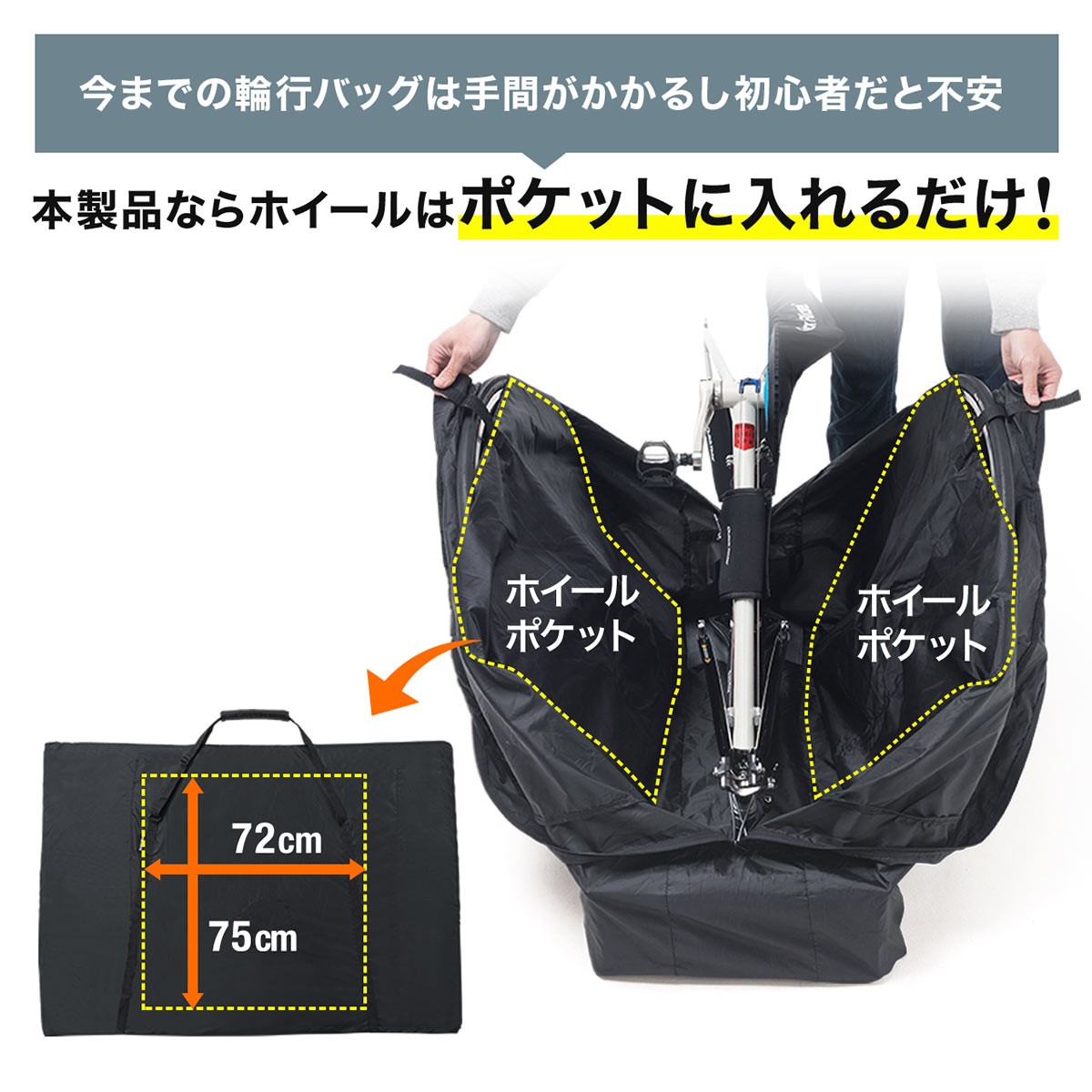 SANWA SUPPLY（サンワサプライ） 輪行袋 輪行バッグ りんこう袋 ロード