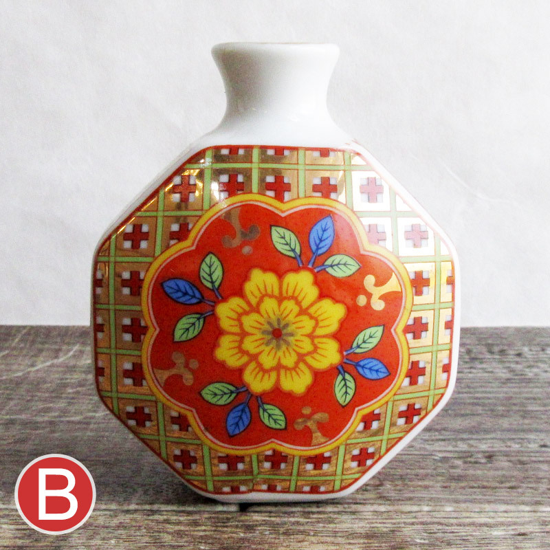 一輪挿し 在庫限り 8角 花瓶 フラワーベース 高さ10cm おしゃれ