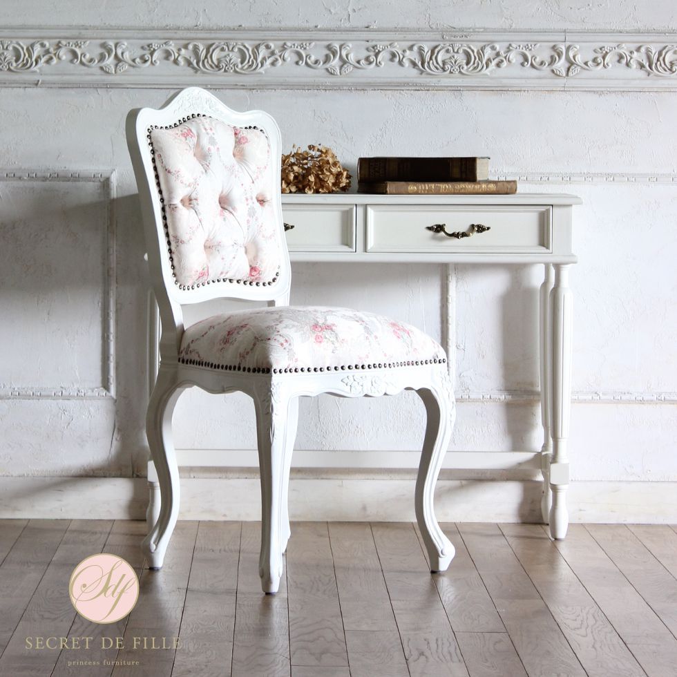 ロココ ダイニングチェア アンティーク 姫系 猫足 シングル 6085