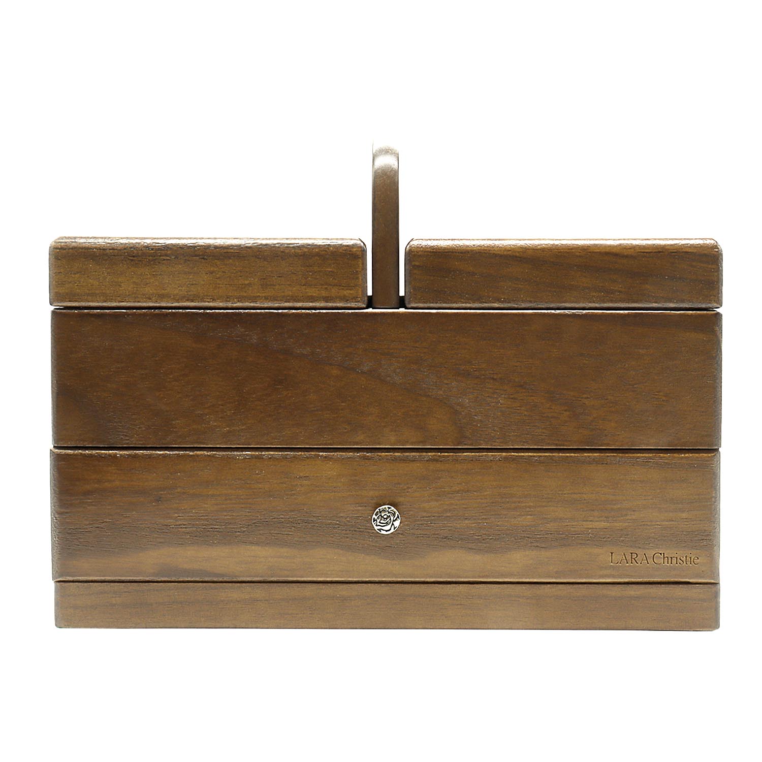 裁縫箱 木製 天然木 桐材 ソーイングボックス おしゃれ レトロ 収納 2